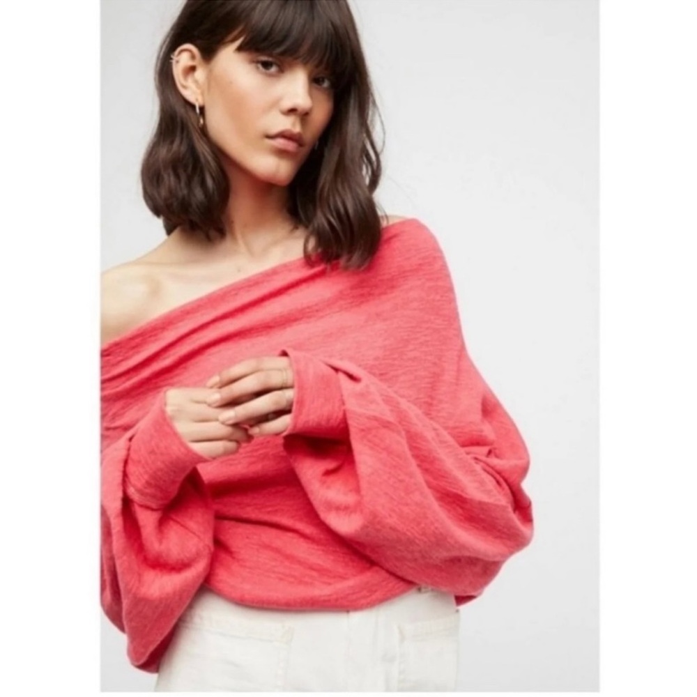 Free People Skyline Slouchy Thermal Top Small